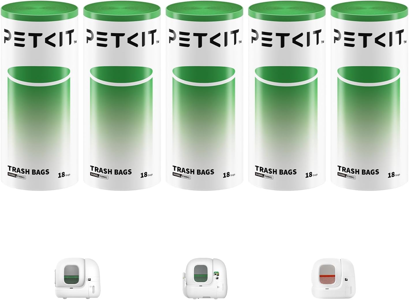 PETKIT Replacement Trash Bag Waste Bag 5 Rolls
