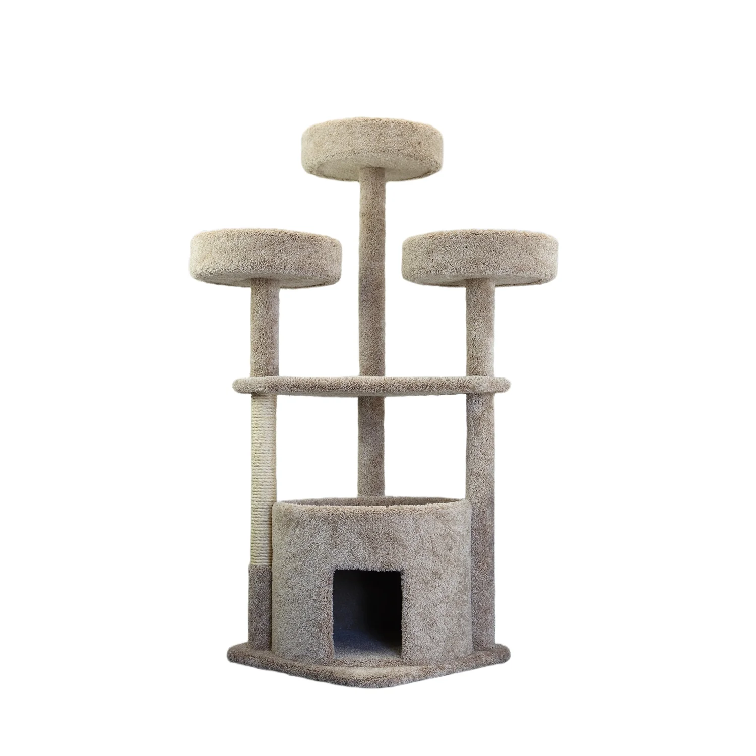 Prestige Cat Trees 130014-Beige Main Coon Cat House Cat Tree